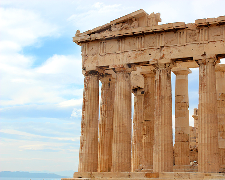 Parthenon with Islands